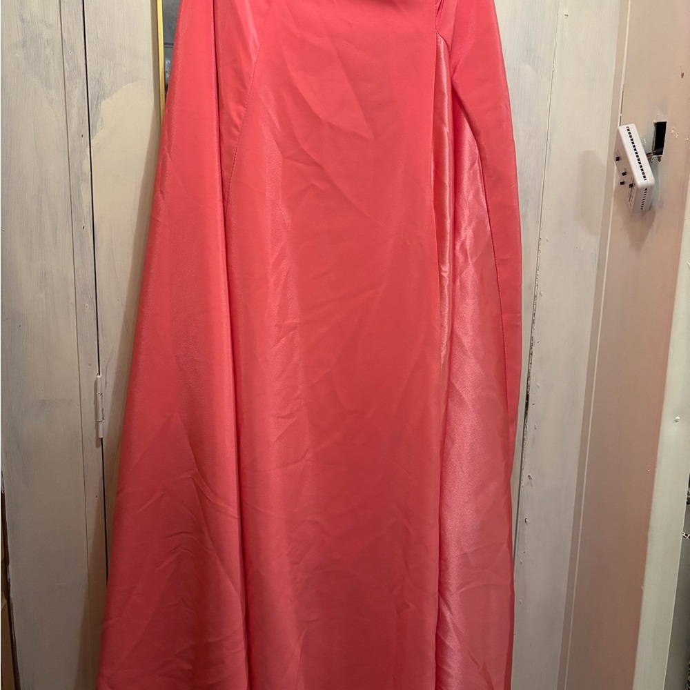 Elegant Coral Maxi Dress